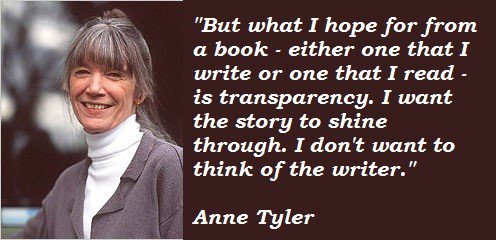 On her 74th, happy birthday to Anne Tyler!    