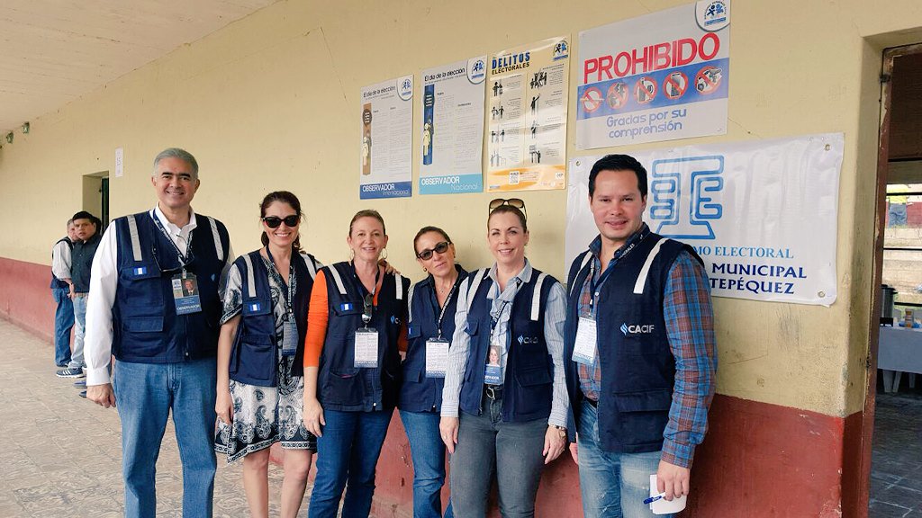 CONEPPanama's tweet photo. @Juliodelalastra y @lizisuarez de @CONEPPanama integran Prog. Observación Electoral #PROEg de #CACIF @misorasUnidas https://t.co/VZM2fIrq8q