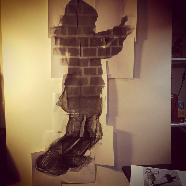 HitomiHappyCat's tweet photo. The drawing for a group show work in progress....#shadow #girl #contemporaryart @SaatchiArt  https://t.co/zvtQvWX66K https://t.co/1SIIEtL9Zu