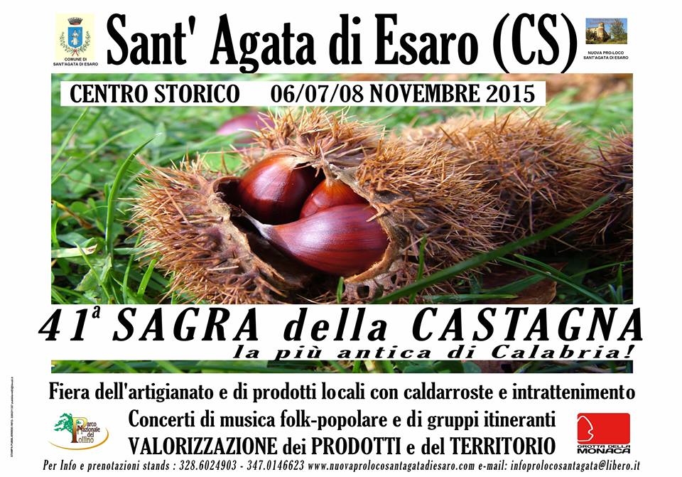 #Calabria-Sant'agata di Esaro #SantAgatadiEsaro 41 #Sagra #Castagne Antica 6-8 Novembre 2015 youtube.com/watch?v=8xfTwy…