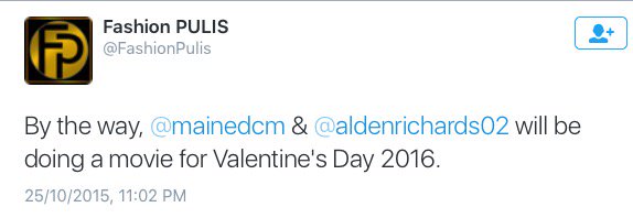 JuneWayne25's tweet image. MOVIE UPDATE! Confirmed! Tuloy na nga ang Valentine movie ng ALDUB!!

#KMJS10