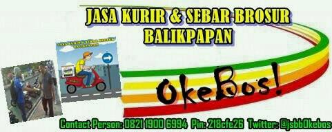 JsbbOkebos's tweet photo. Jasa Kurir &amp; Sebar brosur Balikpapan, CP 082119006994 (WA), Line 089697272792 https://t.co/T95dLQ3gk3