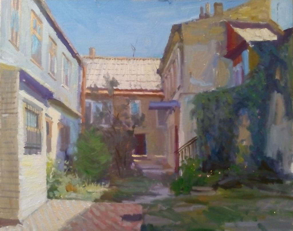 Yard in Odessa 40*50 Canvas/Oil 2015