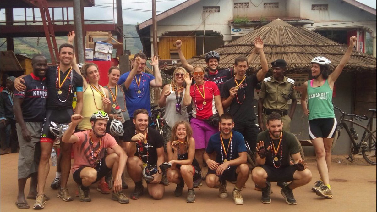 NeilForward's tweet image. Wearing @axeoncycling threads with pride in Uganda!!! @foundationppl @productofprison