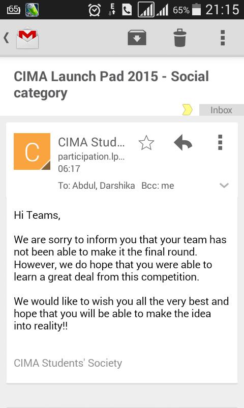 lakshan_amila's tweet photo. Felling sad...I think we did our best ...need to think again about what judges said #cimalaunchpad https://t.co/2qbMpUhNz6