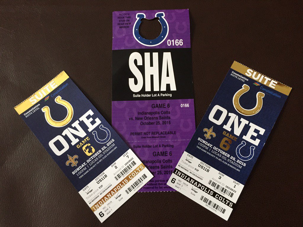 dionshort's tweet photo. It's going to be a good day. #GoColts #NOvsIND https://t.co/hmwZE8OEih