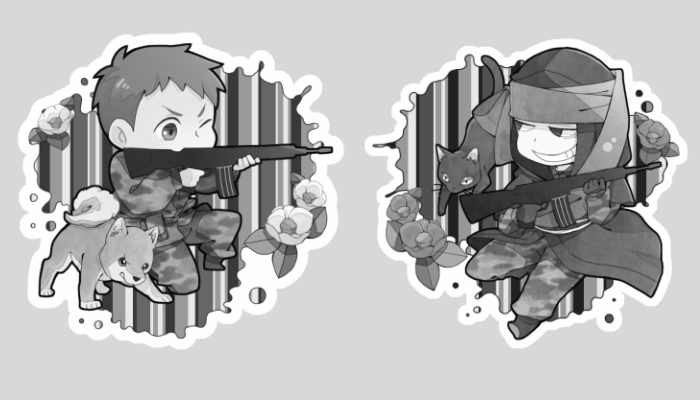 寝る前にSIRENと刀剣絵で
#描いた絵をモノクロにしていくとかっこいい 