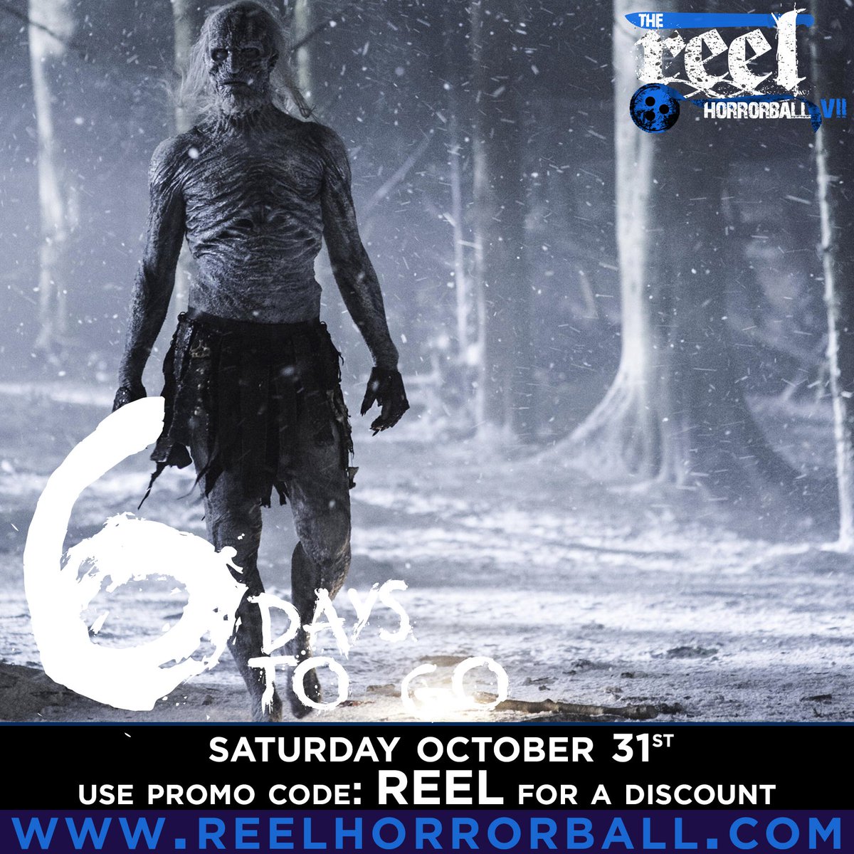 ReelHorrorBall's tweet photo. WINTER IS COMING Tickets for sale now at https://t.co/QuYaNHJEVx https://t.co/fyQ7Fa2DCZ