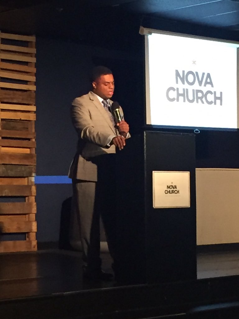 thenovachurch's tweet photo. Blessed to have Brother @dminor85 with us this morning! #PreservationAndPurpose https://t.co/Ha6fSaI1TS