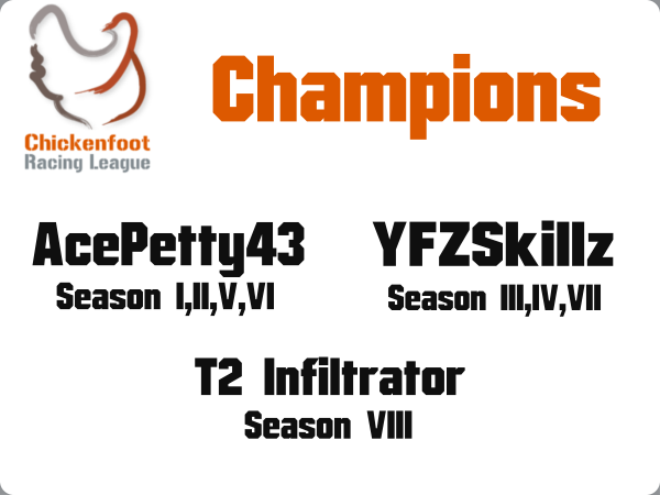 Cfootracing's tweet photo. A look back at the champions of Chickenfoot. @AcePetty43, @YFZSKILLZ, @T2Infiltrator. #RunForTheCluckCup https://t.co/oXlBtR7u0O