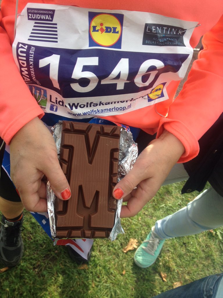 MarietteRobijn's tweet photo. Nice reward for completing 5k run today #wolfskamerloop https://t.co/Btqu3eWqBy