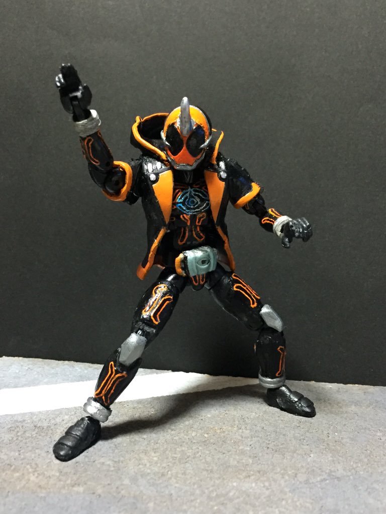 仮面ライダーゴースト オレ魂 完。マテフォ素体にソフビヒーロー使用