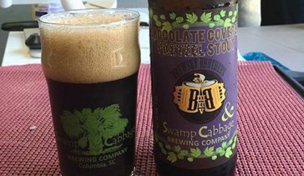 beertrekkie's tweet photo. Chocolate Covered Pretzel Stout, @swampcabbagebru &amp; @brewskybrothers collaboration.  #SCbeer #colabeer #columbiasc https://t.co/yByzhZSv9Z