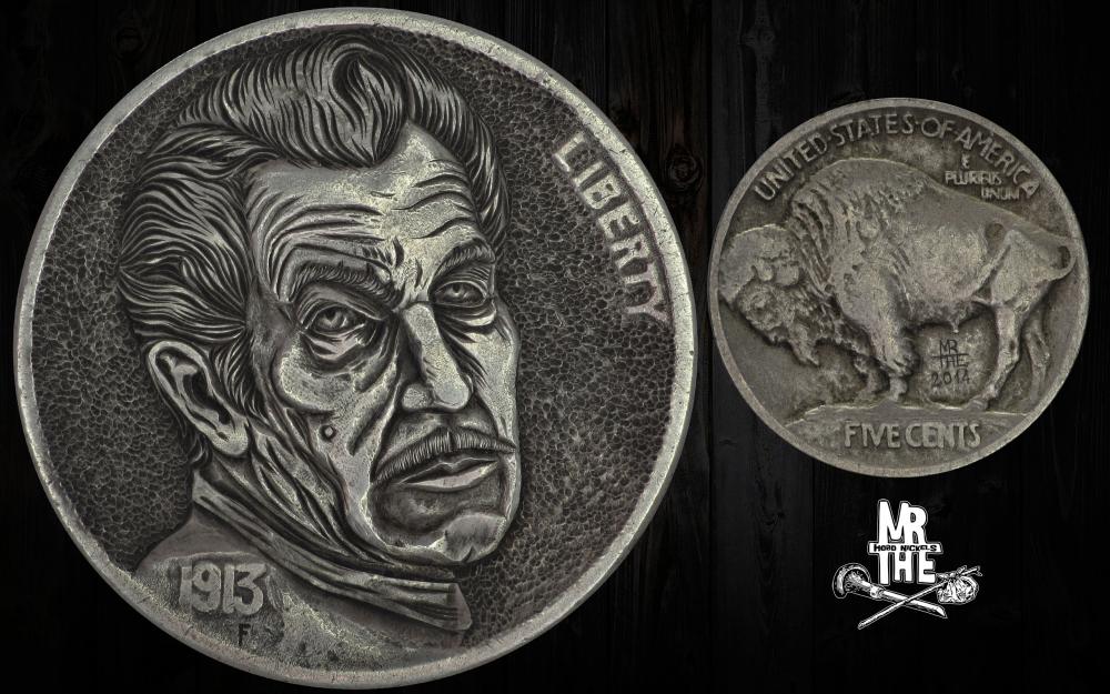 Hobo_Nickel_Soc's tweet photo. #OTD 10/25/1993 #Horror #movie icon #VincentPrice died
#FatherOfHorrorMovies #HoboNickel #CoinArt #RIPVincentPrice https://t.co/G8oWm393f7