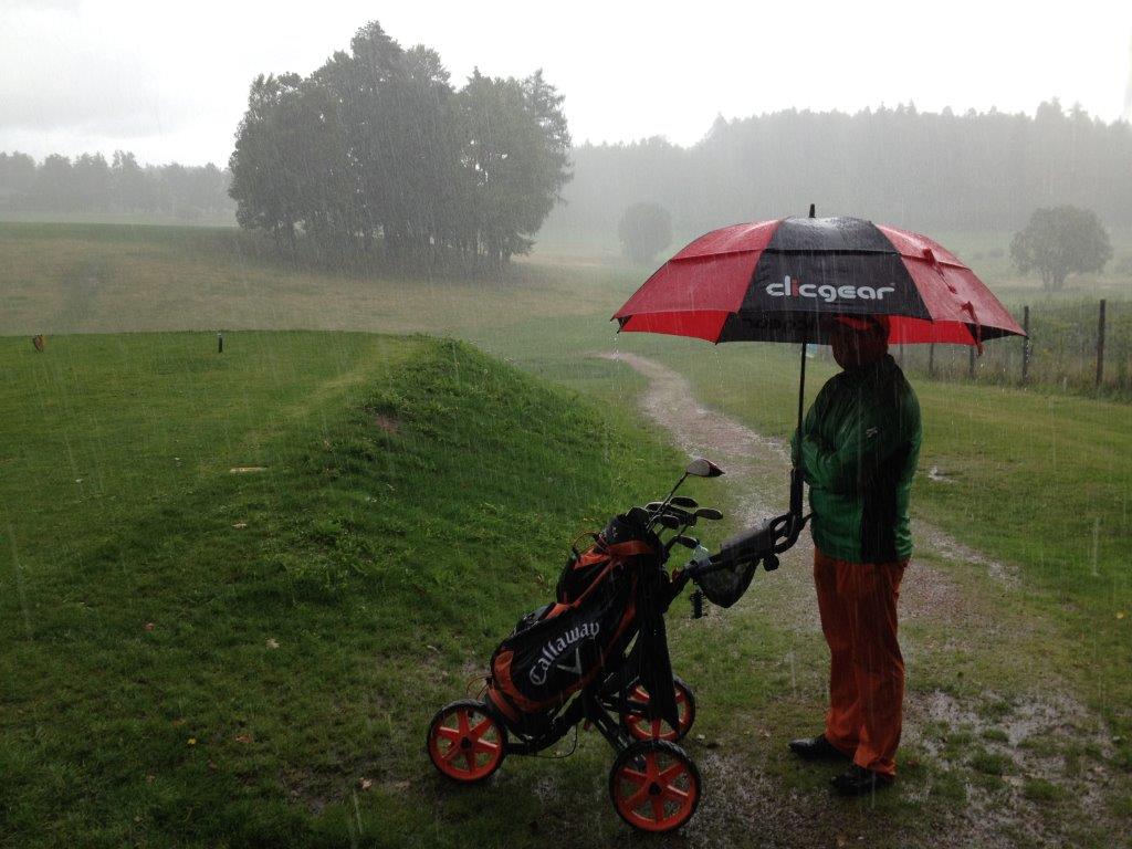 Bad weather is no excuse to stay away from the course. #checkintogolf  and keep on golfing