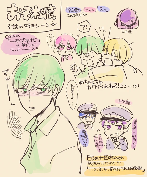 ニコ生で3話見たのでポイントらくがき。 