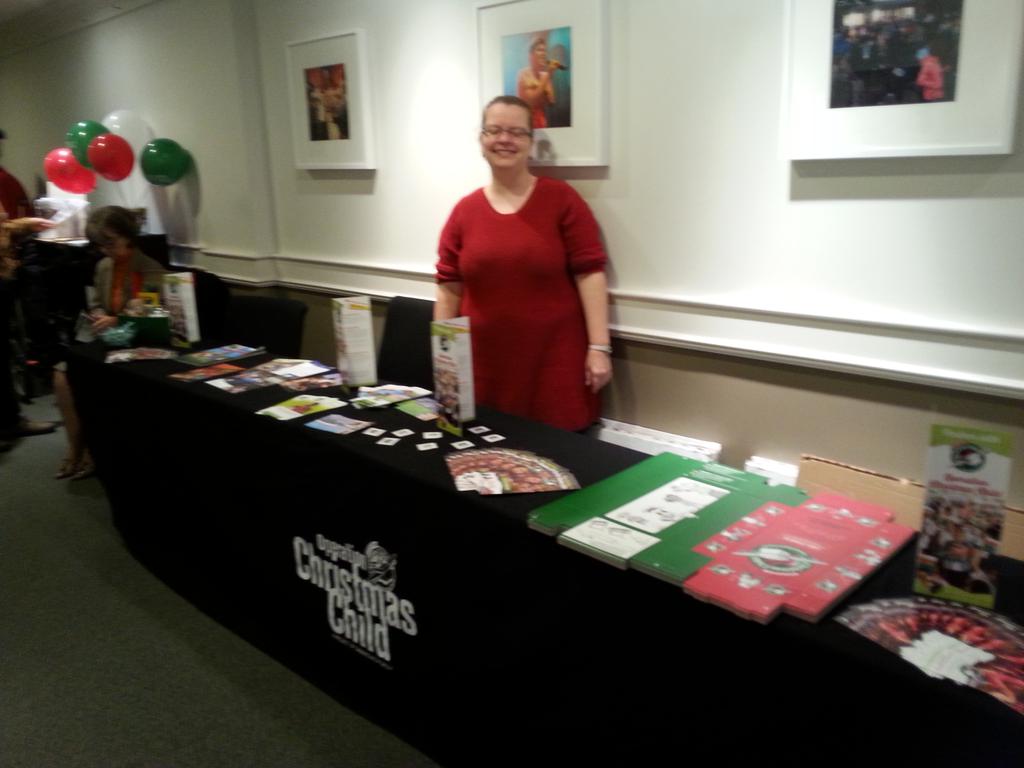 Ruth_Anne_T's tweet photo. Handing out shoeboxes today for OCC at The People's Church https://t.co/8k8nRP5x3x