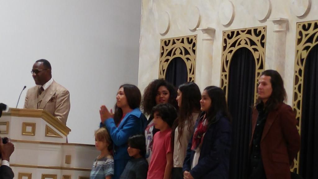 levern_m's tweet image. Our Latino family drove all the way from Calif. to be with us- @BroTonyMuhammad #NoiSunday #interfaithservice #Atl