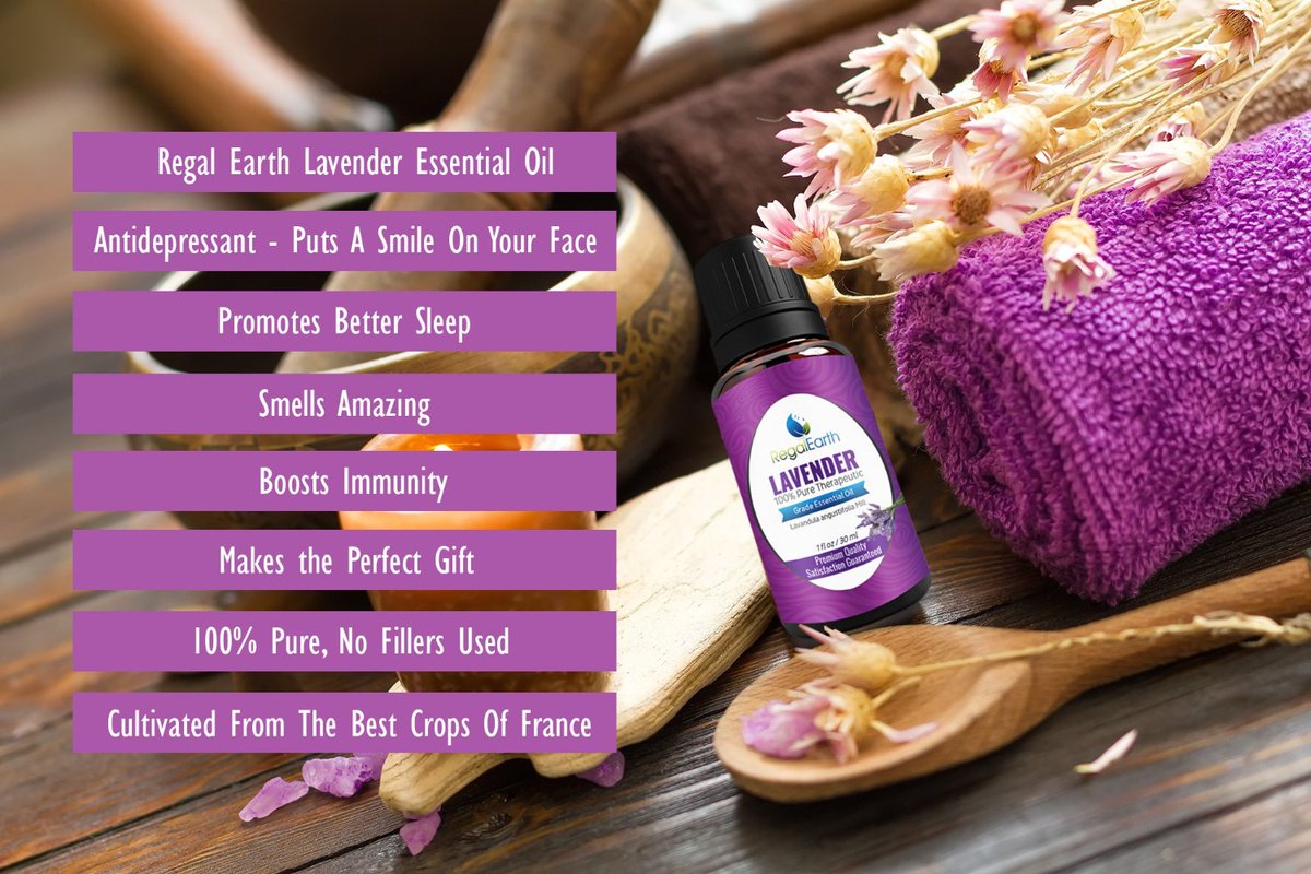 RegalEarth's tweet photo. Do you LOVE #Lavender #essentialoils? Check the benefits in the pic #Aromatherapy 
BUY from https://t.co/1rHnb4d4Bh https://t.co/LPLp9flIeF