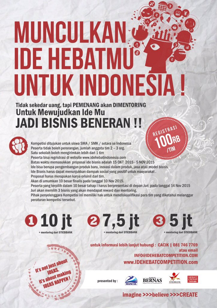 Anak2 <a href="/SMAN3Denpasar/">SMAN 3 Denpasar</a> Perlu ikut lomba Ini :) cc <a href="/Putuputrayasa/">Putu Putrayasa</a>