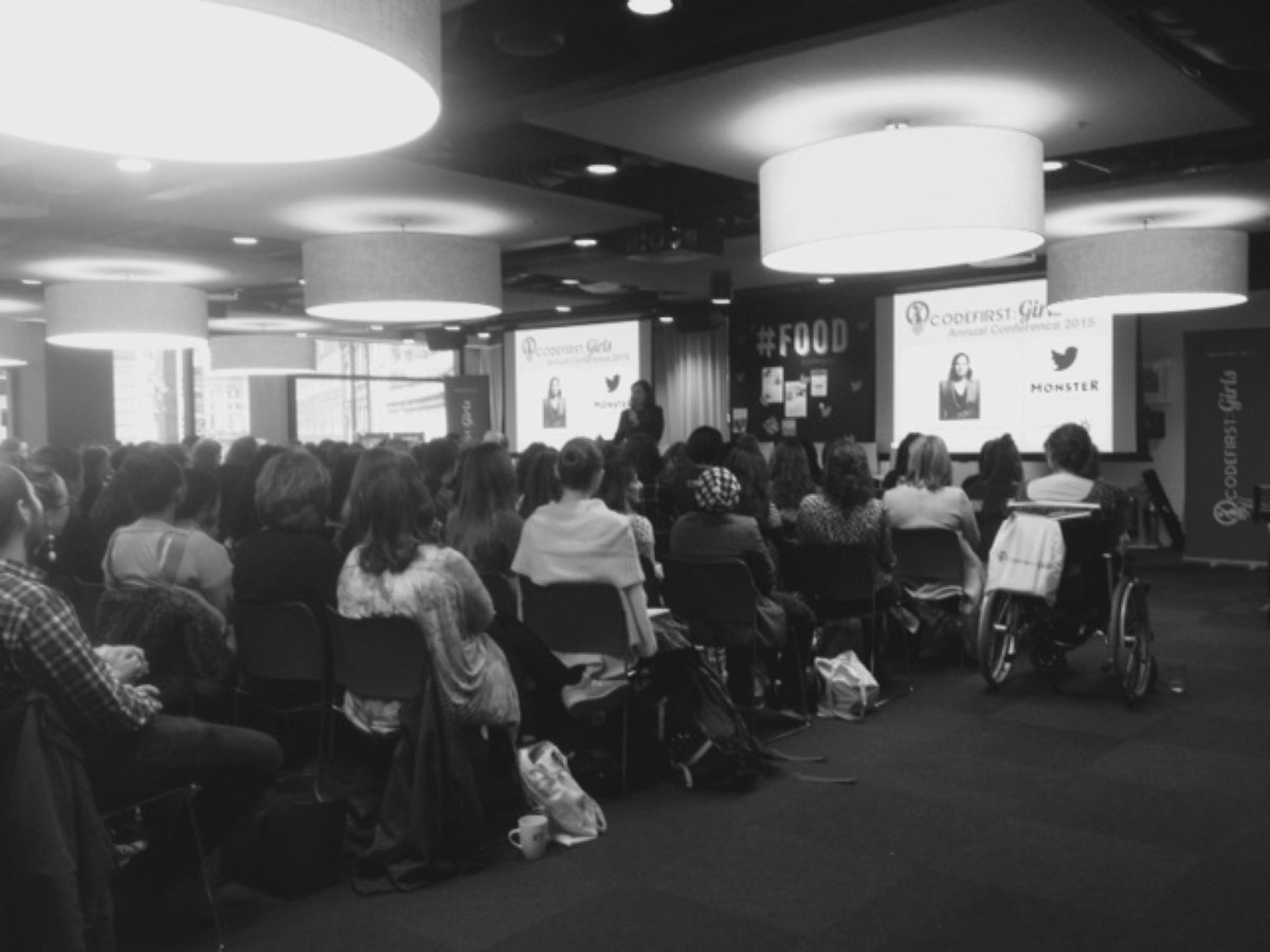 ionaselig's tweet photo. So cool to hear inspiring women &amp; chat to some super smart girls @#cfg15 thanks @CodeFirstGirls @twitter @Level39CW https://t.co/s8fmIapE7A