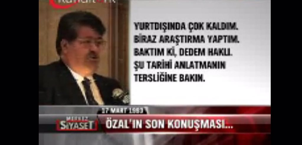 TarhanBaris's tweet photo. Baktım ki Dedem haklı..Özal'ın son konuşması..Bilmem Paylaşmak istedim.. https://t.co/JOp5CmUvXy