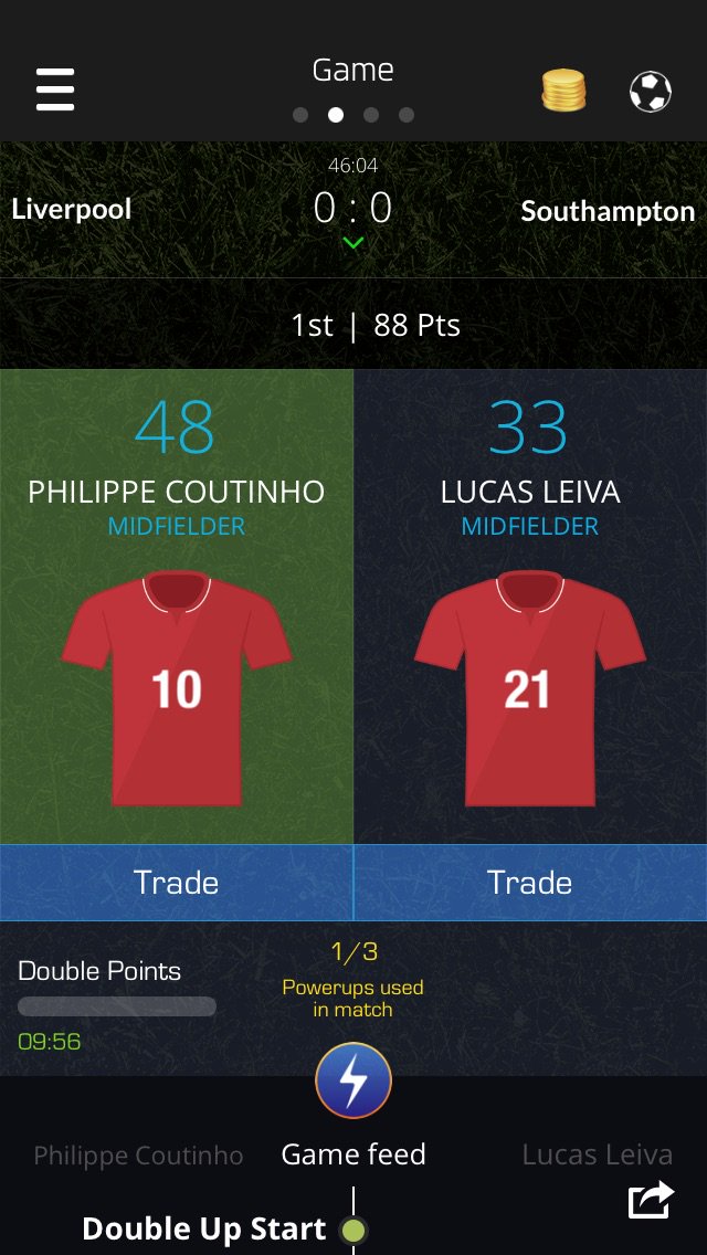 SamLeake's tweet image. Just used my Double Up on Philippe Coutinho on @ultimatefanlive for #lfc vs #saintsfc  bnc.lt/m/IuTLmFvJ1m