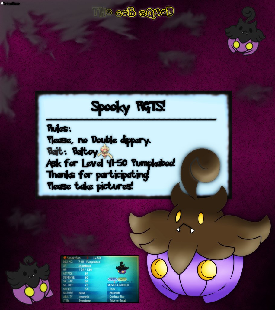 TheCobSquad's tweet photo. 👻🎃HALLOWEEN RGTS🎃👻
You'll be fishin' for: Pumpkaboo (Level 41-50)
➖Bait: Baltoy➖
Until Halloween Day!

~ - ̗̀Mew ̖́- https://t.co/KkdN4Lmx93