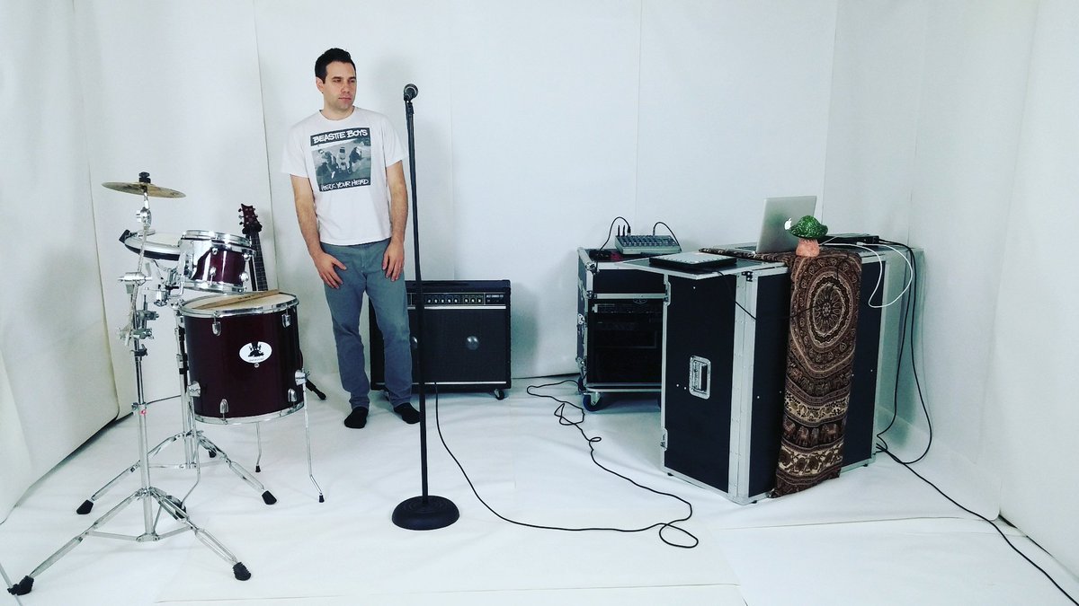 Ian C's rig, for the 'Drones From Home' video. Wrapped up filming yesterday! #indiebudget #keepitpsychedelic #video