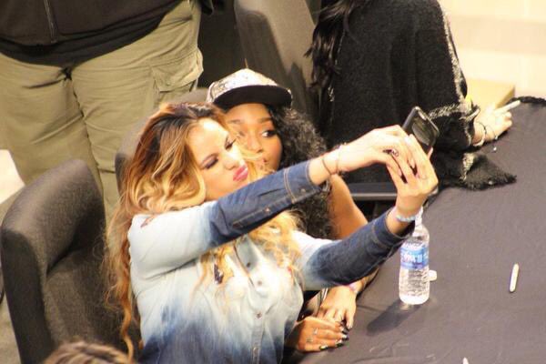 This girl loves taking selfies