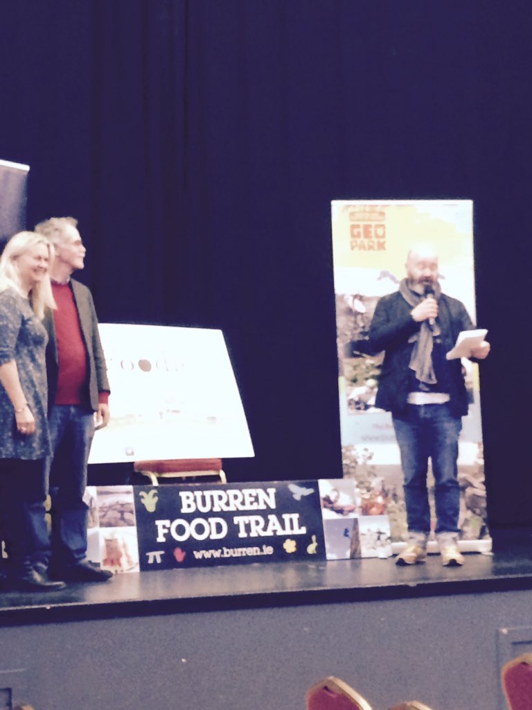 Delighted to have <a href="/goldenshots/">Ross Golden Bannon</a> visit our <a href="/BurrenFoodFayre/">Burren Food Fayre</a> and join the judging panel