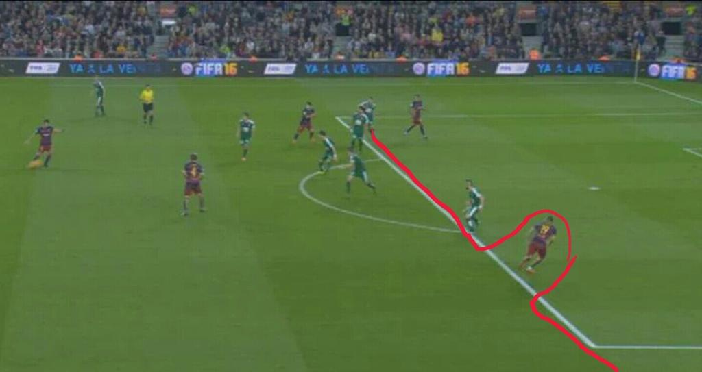 diosflorentino's tweet photo. ¡PERDÓN! Tal y como se ve en la imagen el jugador del barça esta en linejajaajajajaja
#RoboalEibar https://t.co/L4BI6IgXwe