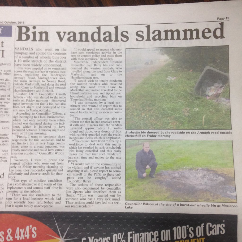 nugent__philip's tweet photo. Big headlines in Armagh this week! #Chaos #PanicOnTheStreets https://t.co/CxioHpoeIN