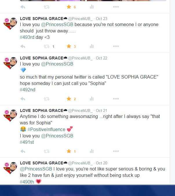 PrinceMJB_'s tweet photo. omg...I've tweeted you for 495 days !!!
I love you @PrincessSGB !!!
you mean so much to me :)
#495th
love ya 4Life ! https://t.co/DuZc8OC0NF