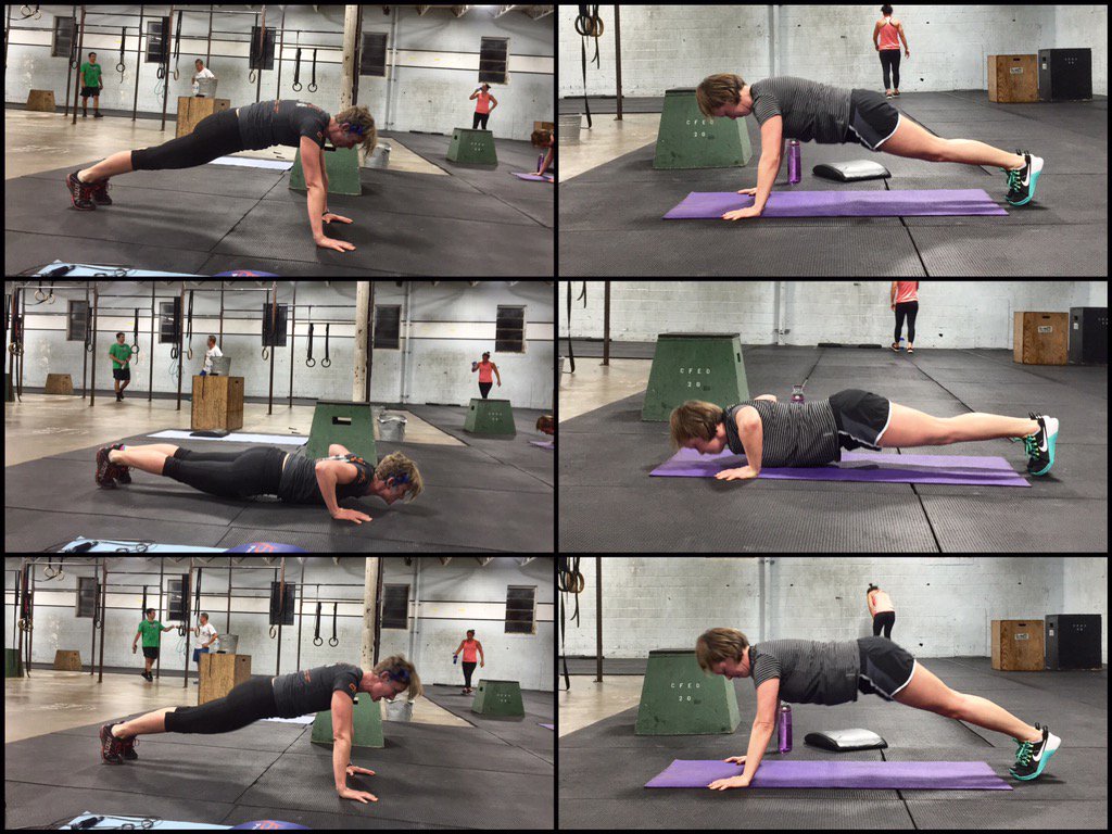 CFEastDecatur's tweet image. These ladies joined the plank push-up club on Friday! Great job @IntownPT and Crystal!!