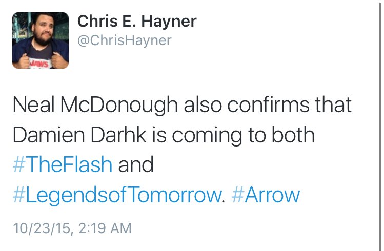 So is #DamienDhark the floater? @mguggenheim #Arrow