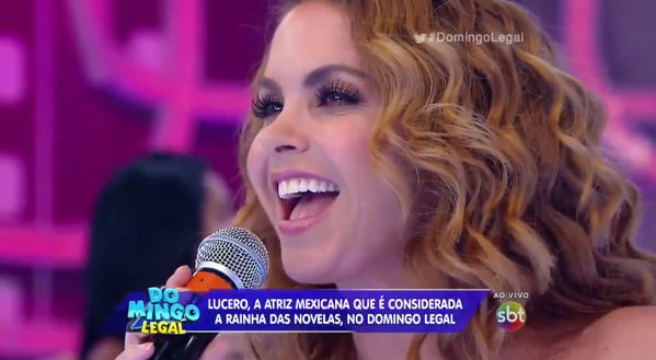 InformeTTs's tweet photo. #LuceroNoDomingoLegal - Hoje, a atriz mexicana @LuceroMexico esteve no programa "@Domingo_Legal de @celsoportiolli https://t.co/VfBVTymAWI