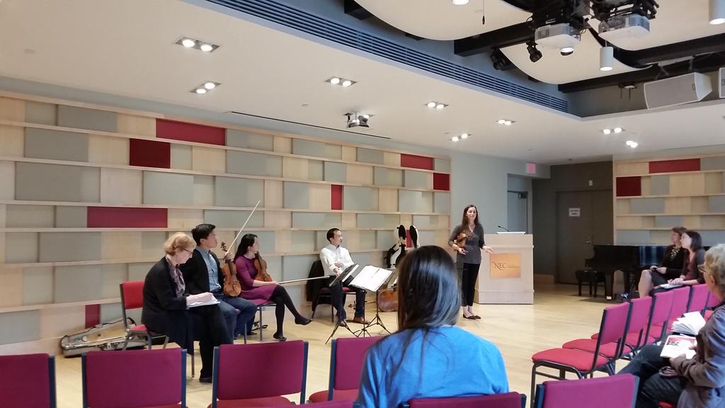 HankMou's tweet photo. @necentrepreneur expo now in Pierce with @parkerquartet and Lucy Chapman! #necmusic #parkerquartet #necexpo https://t.co/ob3TgtGRty