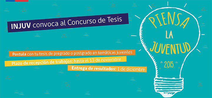 InjuvChile's tweet photo. ¿Hiciste tu tesis de pre o posgrado sobre temáticas juveniles?Postula al concurso #PiensaLaJuventud.Info en injuv.cl https://t.co/cjD0Ef078B