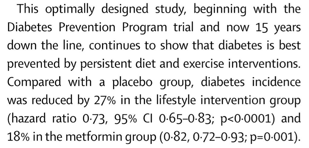 mikeeisenhart's tweet image. Interested in DM2 #prevention ? Perhaps give "persistent diet and exercise interventions" a whirl.

#LifeStylePT