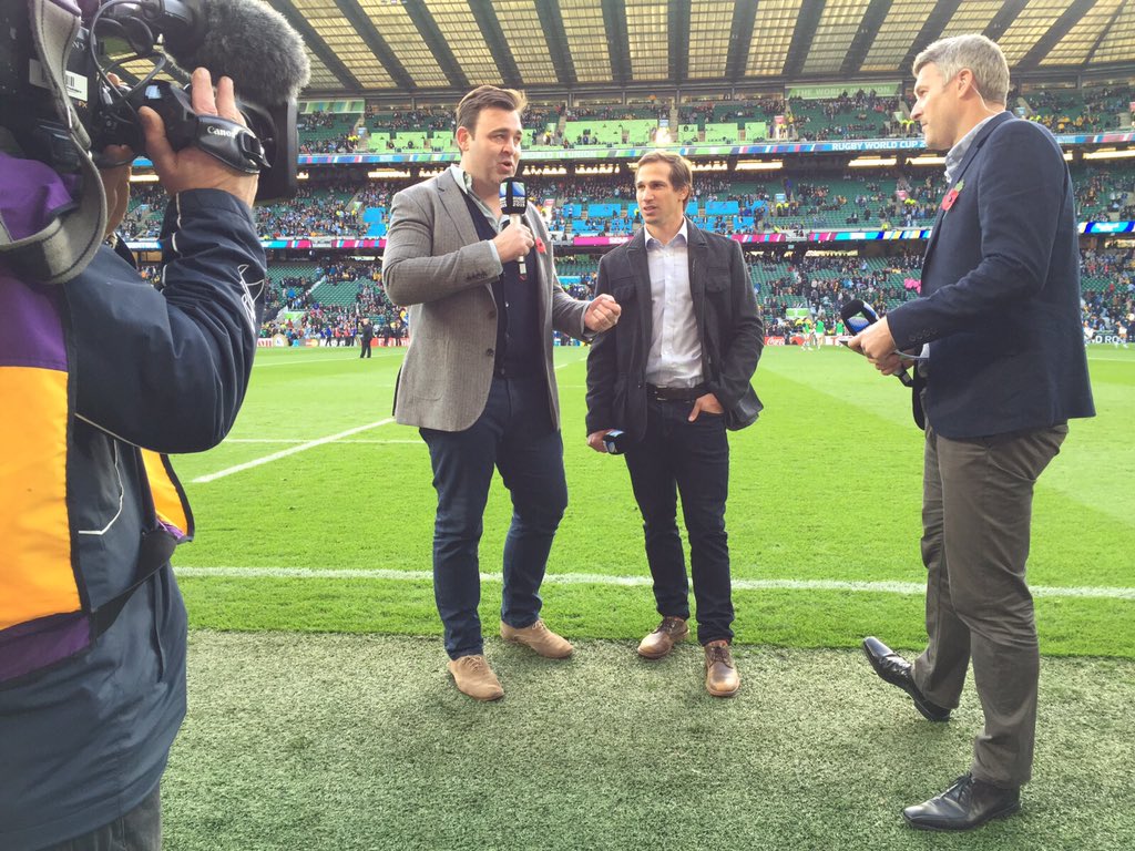 ProgressProds's tweet photo. .@danlobb .@DavidLyonsRugby &amp; .@Gonza_Camacho giving their views on tonight's match #ARGvAUS #RWC2015 🙌🏻 https://t.co/xd326ShOBt