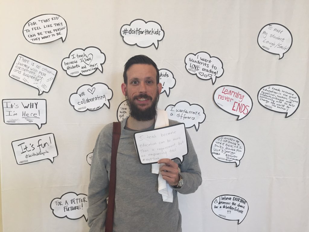 ECET2LA's tweet photo. A few more #whyiteach photos from yesterday! #ECET2LA https://t.co/lmLQvNPxnQ