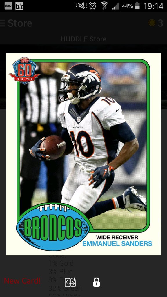 biggsdaddycool's tweet photo. Hot damn! #FirstPackLuck #EmmanuelSanders @Broncos https://t.co/XG63TjTAiG