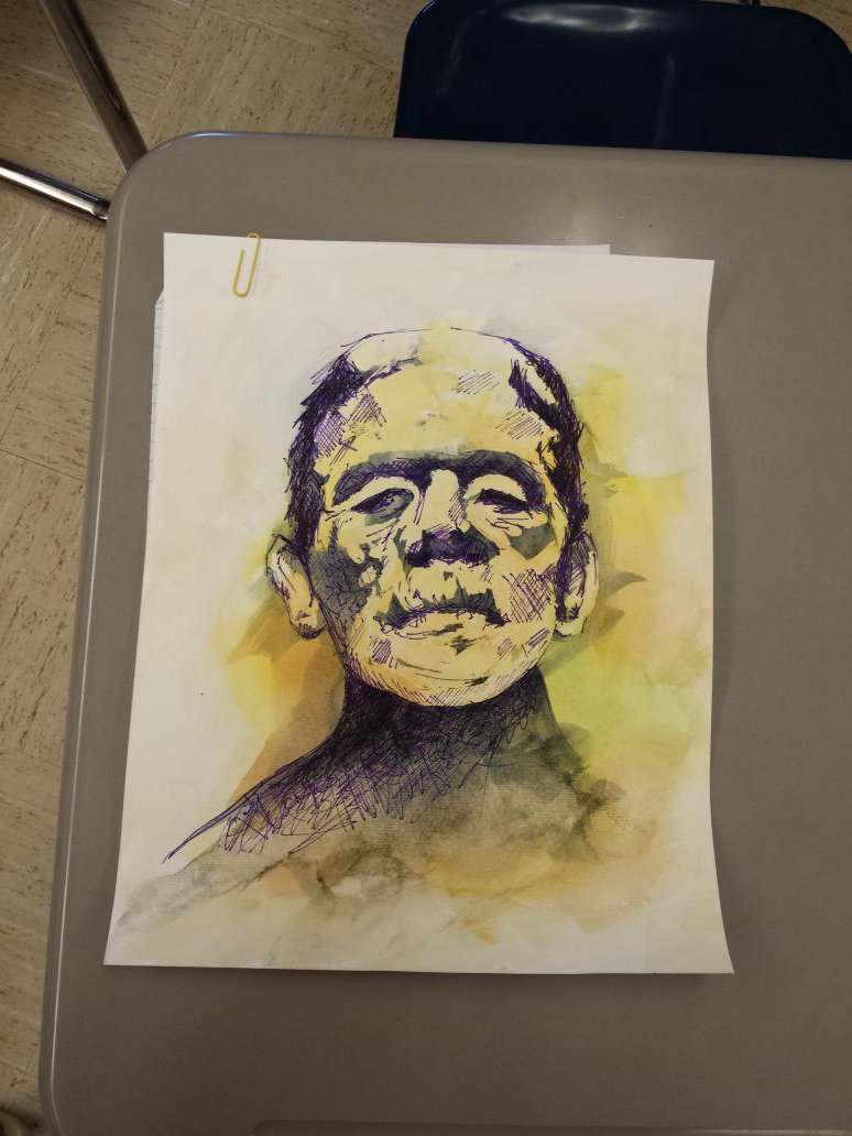 FOseniorenglish's tweet photo. Check out this former student's project! What will your project be? #timetopick #frankenstein https://t.co/lvbKkmAQz9