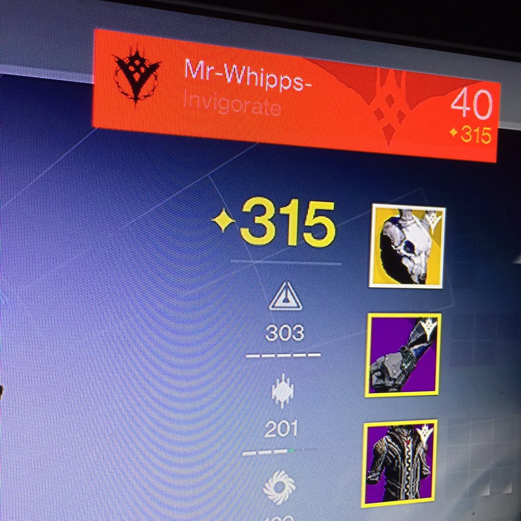 Mr_Whipps's tweet photo. Feeling pretty good with this light. Thanks RNG! :D @DestinyTheGame #Destiny #HahaRNG #HighestLight? https://t.co/ni5G8nwuLh