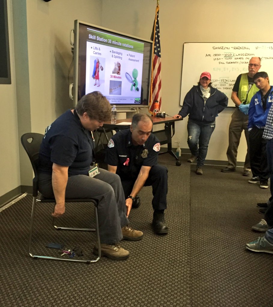 LBCERT's tweet photo. You can't predict... But you can #prepare! Learning Disaster Medical Operations this morning. #LBCERT class #2015I https://t.co/Uro922WxSi