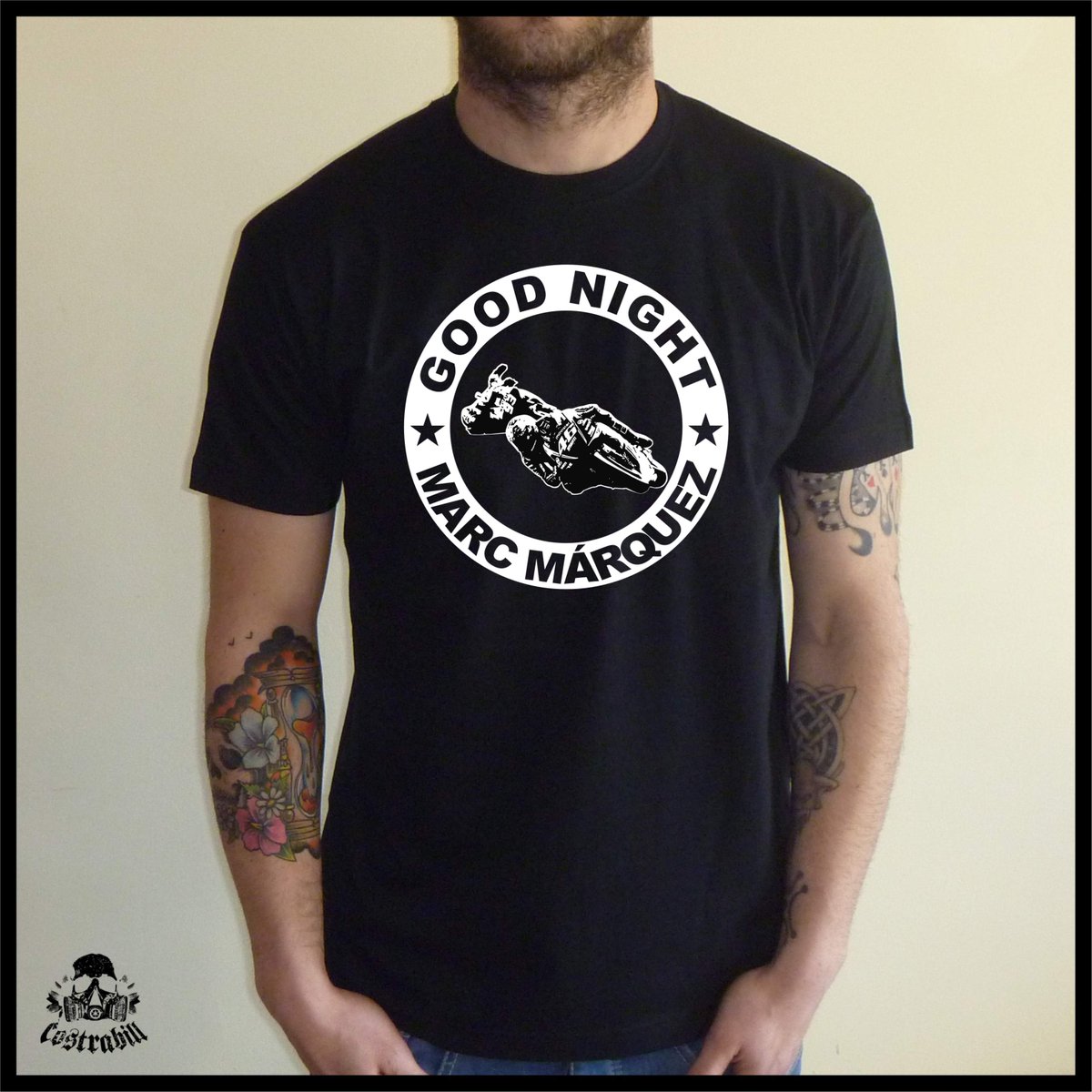 COSTRABILL's tweet photo. #MarquezVsRossi #ValentinoRossi #Marquez #rossi #RossiVsMarquez #MotoGP #SepangClash #SepangCircuit #shirt https://t.co/v0iGOncpQq