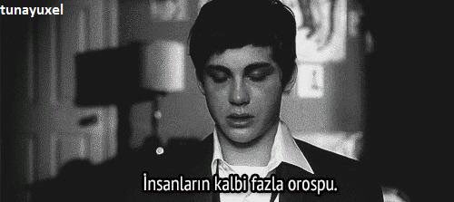 CryptoWolfManTR's tweet photo. "İnsanların kalbi fazla orospu." (Perks of Being a Wallflower) https://t.co/VpMV7seCBE