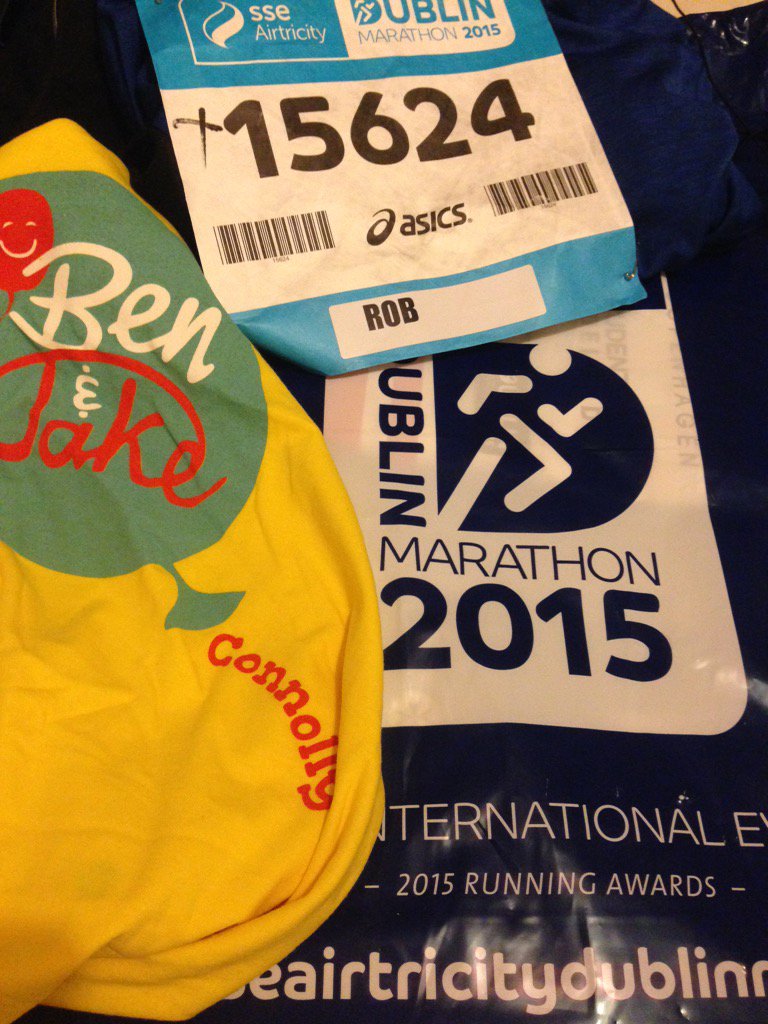 All set.. I think! #dublinmarathon