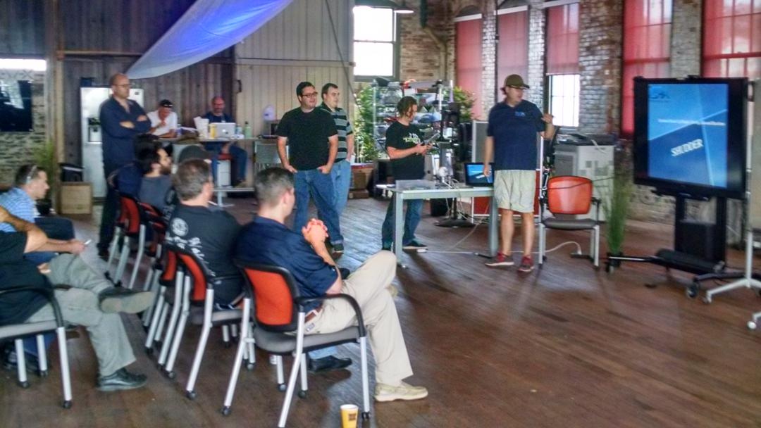 trijeff's tweet photo. Mil-OSS Hackathon at SOFWERX team presentations are awesome. Best and the brightest are in Tampa. #SWXHACK https://t.co/eky8Pj0SQP